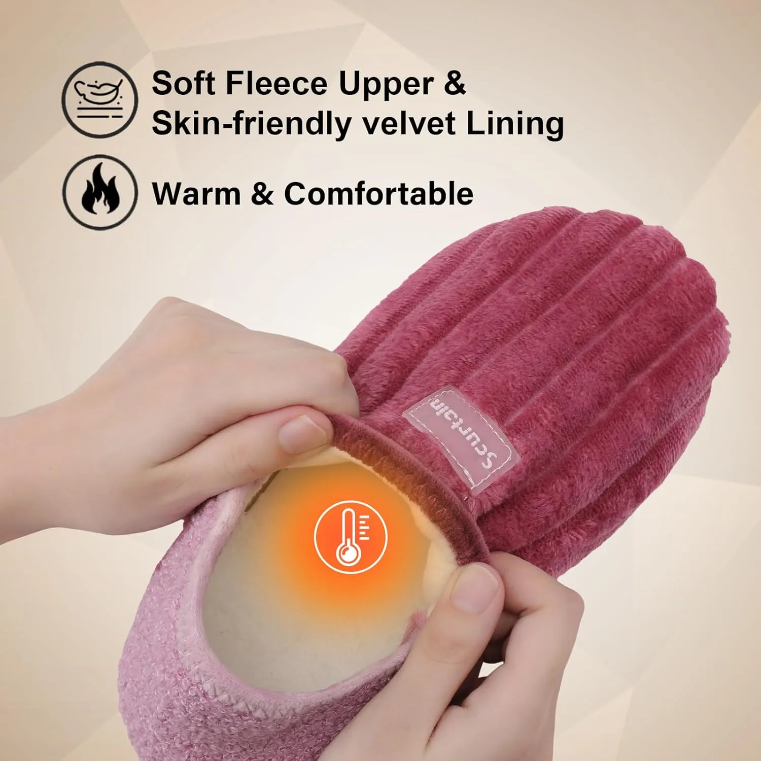 Scurtain Slippers for Women Men House Slipper Socks Lightweight Unisex Adults Barefoot Shoes Non-Slip Travel Slippers