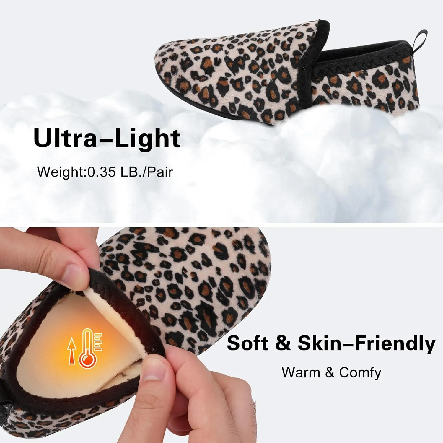 Scurtain Unisex Big Kids Little Kids Slippers Socks Artificial Woolen Slippers with Non-slip Rubber Sole for Big Boys Girls Little Boys Girls