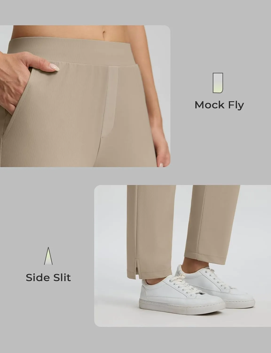 Seamaid Womens Golf Pants Lightweight Casual Travel Pants with Zipper Pockets Stretchy Work Business