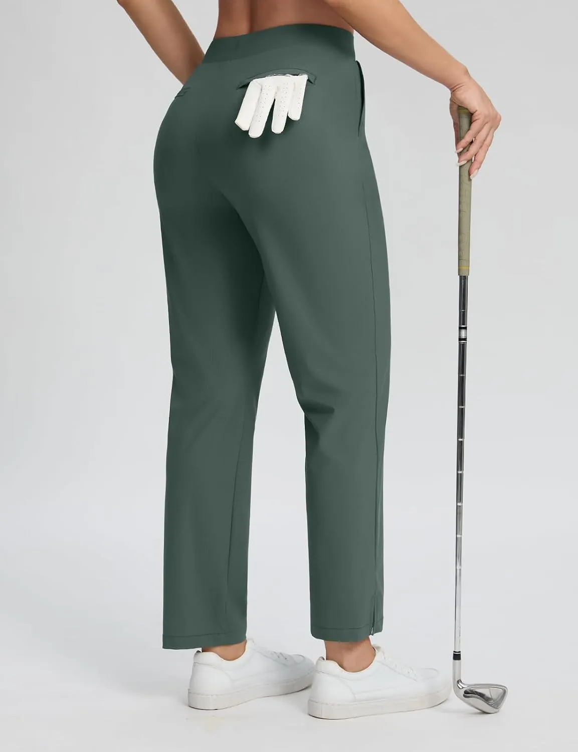Seamaid Womens Golf Pants Lightweight Casual Travel Pants with Zipper Pockets Stretchy Work Business