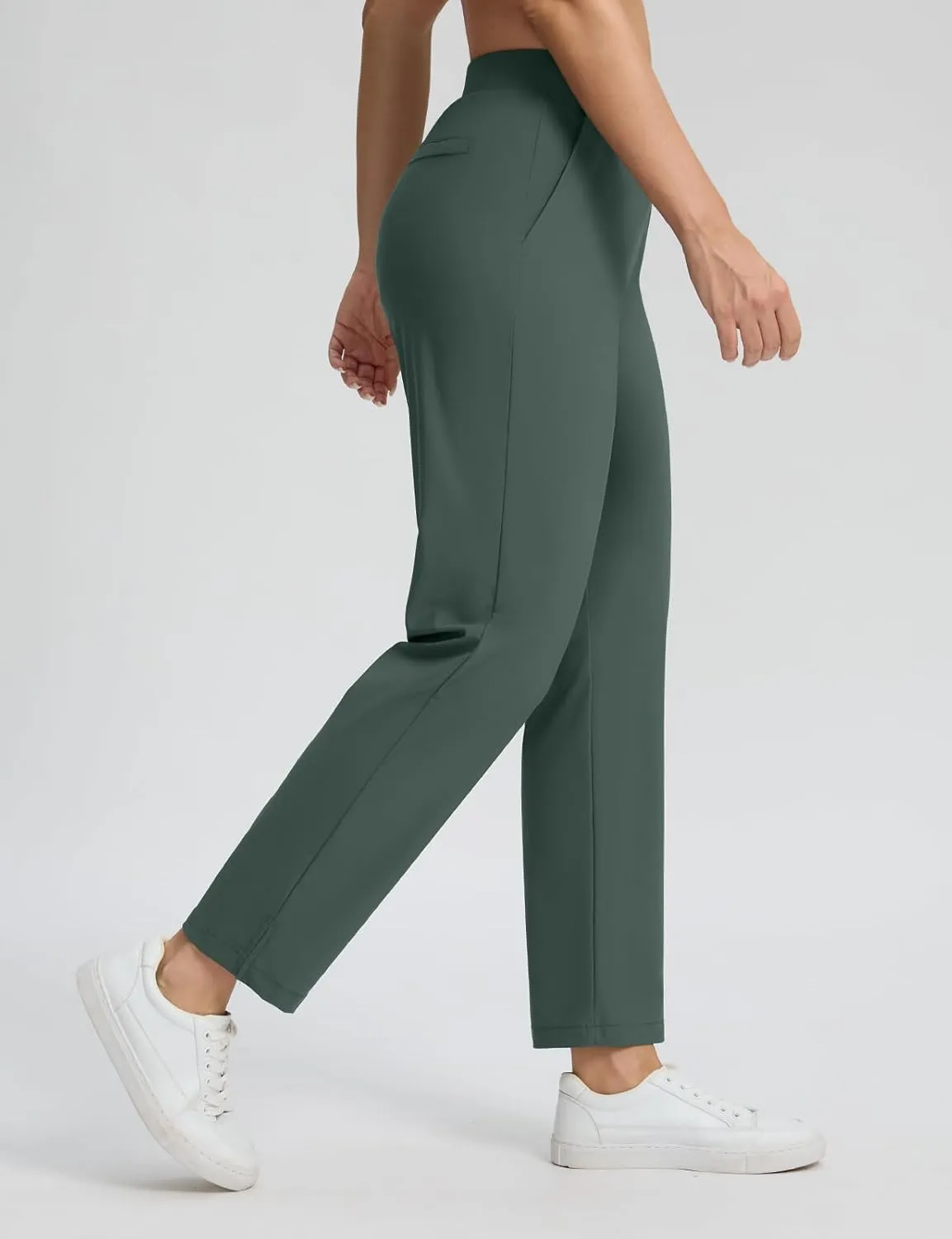 Seamaid Womens Golf Pants Lightweight Casual Travel Pants with Zipper Pockets Stretchy Work Business