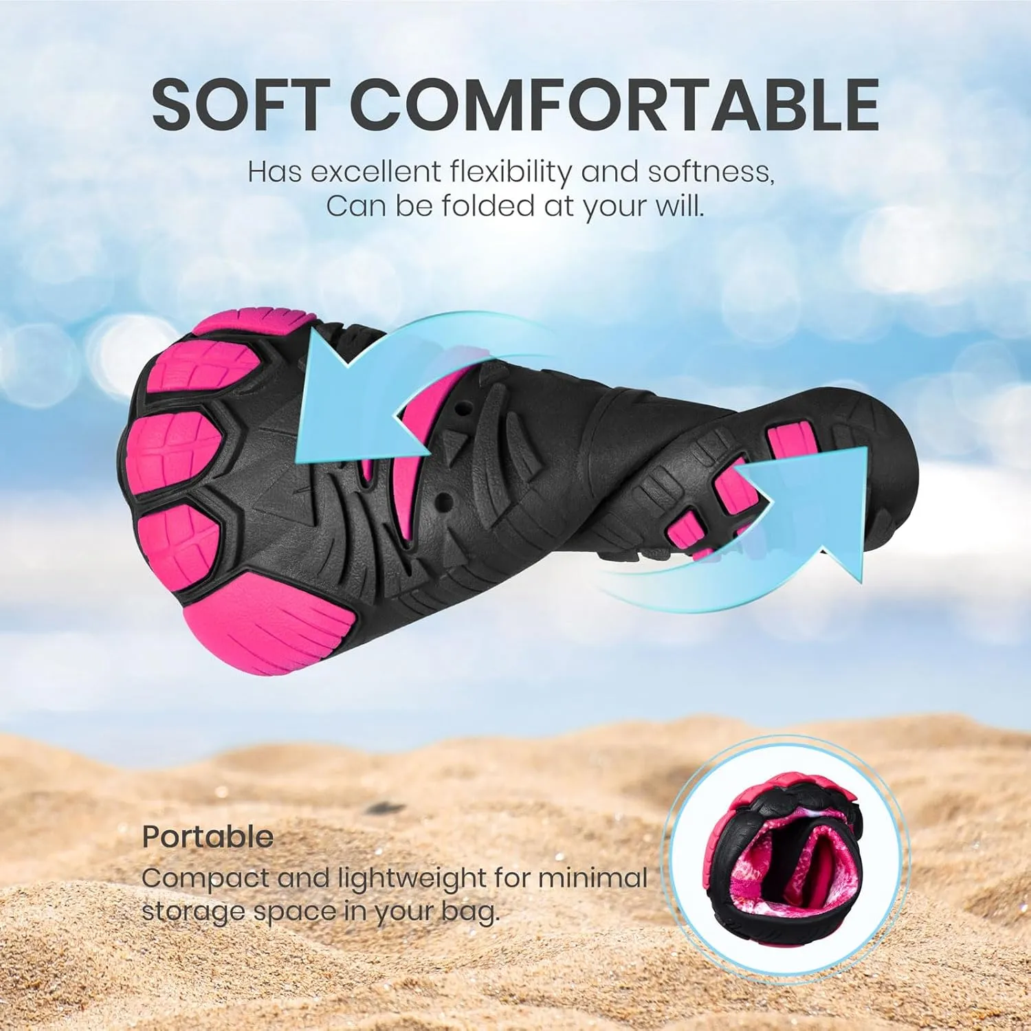 SEEKWAY Barefoot Water Shoes for Kids - Wide Toe Box and Quick-Dry Sand Shoes Toddler for Hiking Swim Beach Pool Kayak Sport Accessories, Camping Essentials Non-Slip for Boys Girls Sizes