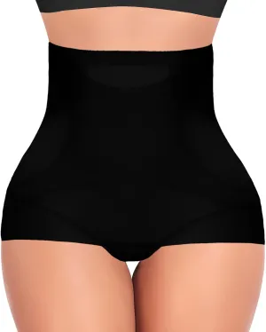 Shapewear Tummy Control Underwear for Women Seamless Shaping High Waisted Panties Slimming Stripe Lace Panty