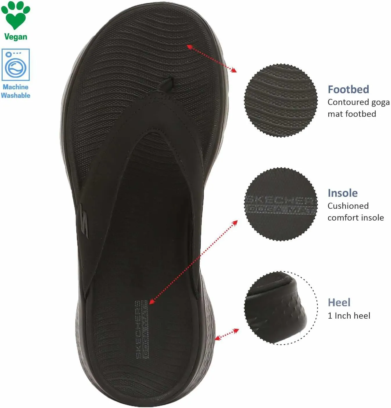 Skechers men's Go Walk Flex Sandal-Vallejo