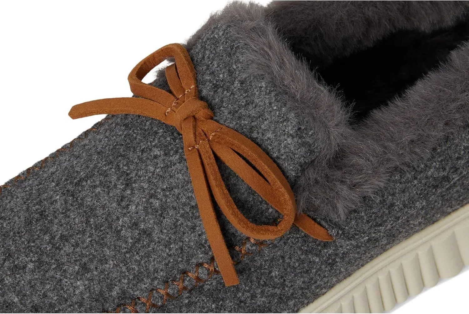 Skechers Women's Cozy Ojai Faux Wool Moccasin Slippers with Memory Foam