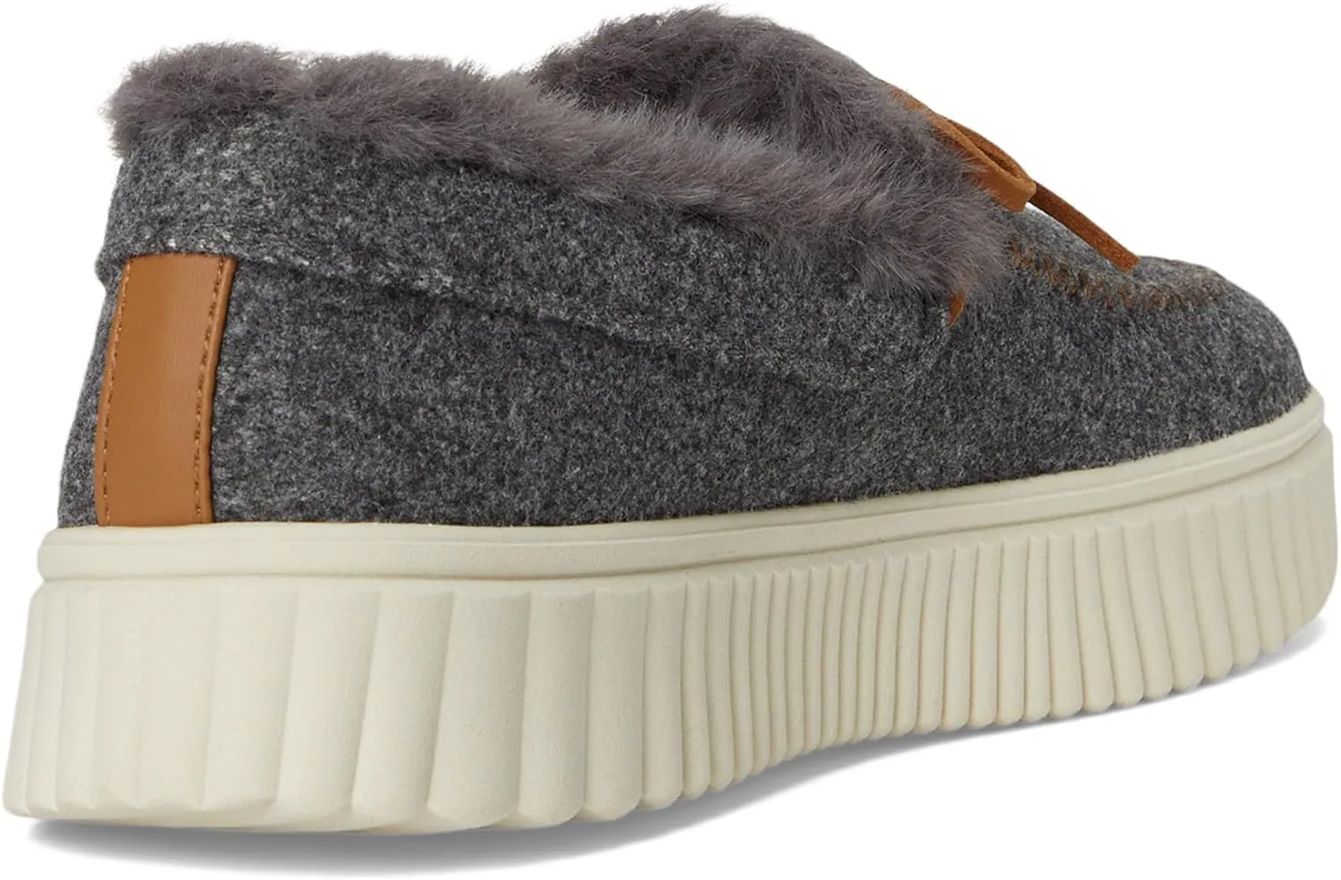 Skechers Women's Cozy Ojai Faux Wool Moccasin Slippers with Memory Foam