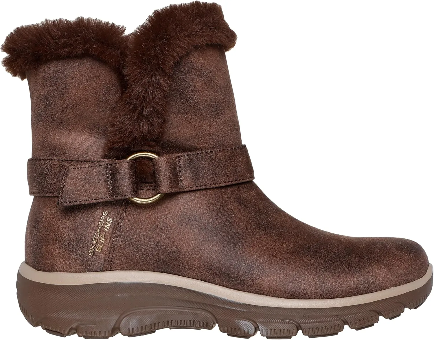 Skechers Women's Easy Going-Dreamers Move-Hands Free Slip-ins Ankle Boot