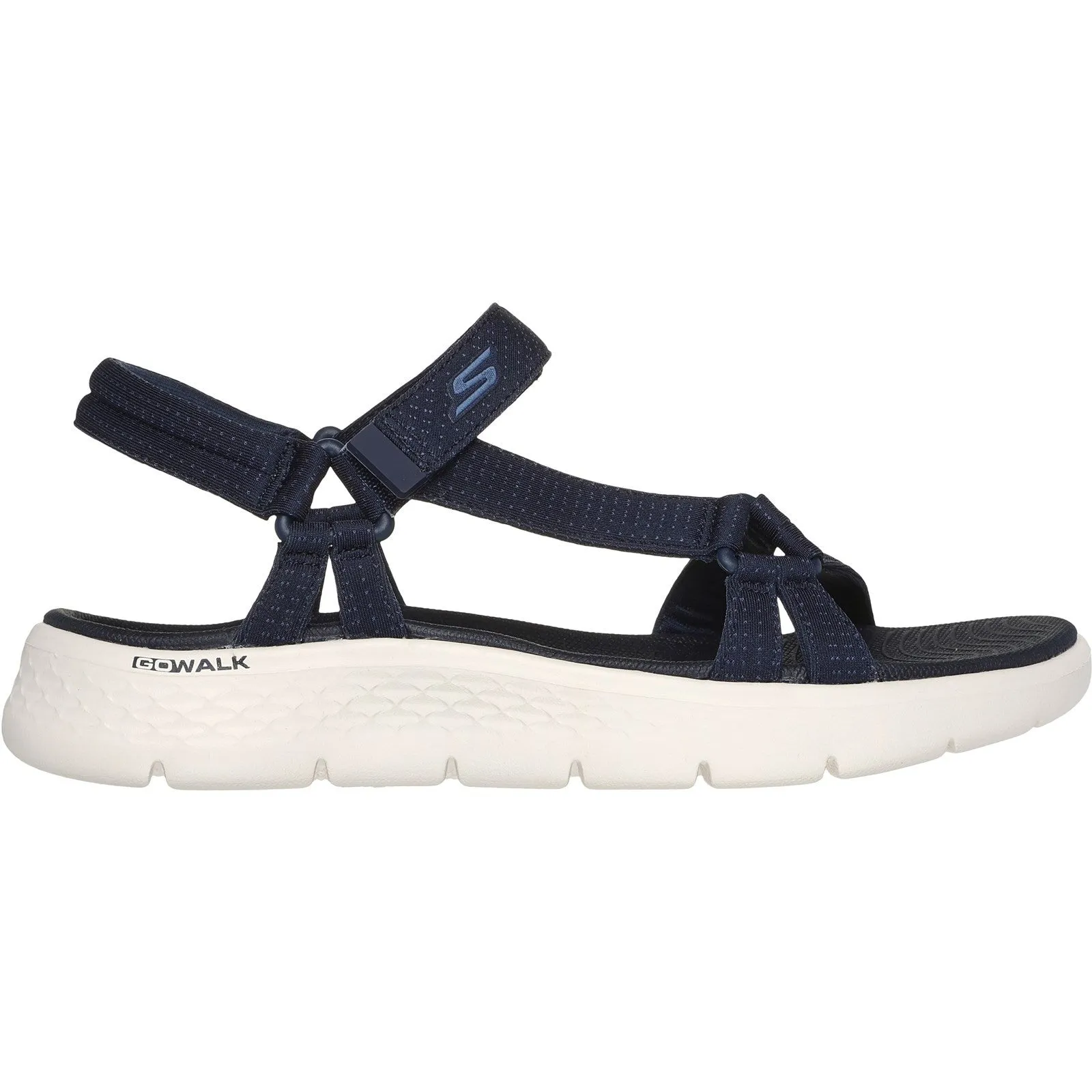 Skechers Womens GO WALK Flex Sublime 141451-NVY Navy Ankle Strap Shoe