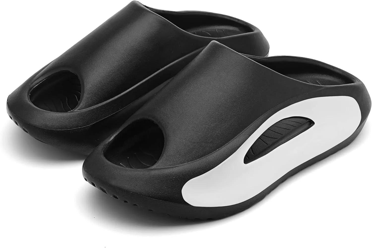Slides Sandals for Men Women Open Toe Slide Platform Slippers Summer Anti-Slip Beach Shower Shoes Anti Collision Thick Sole