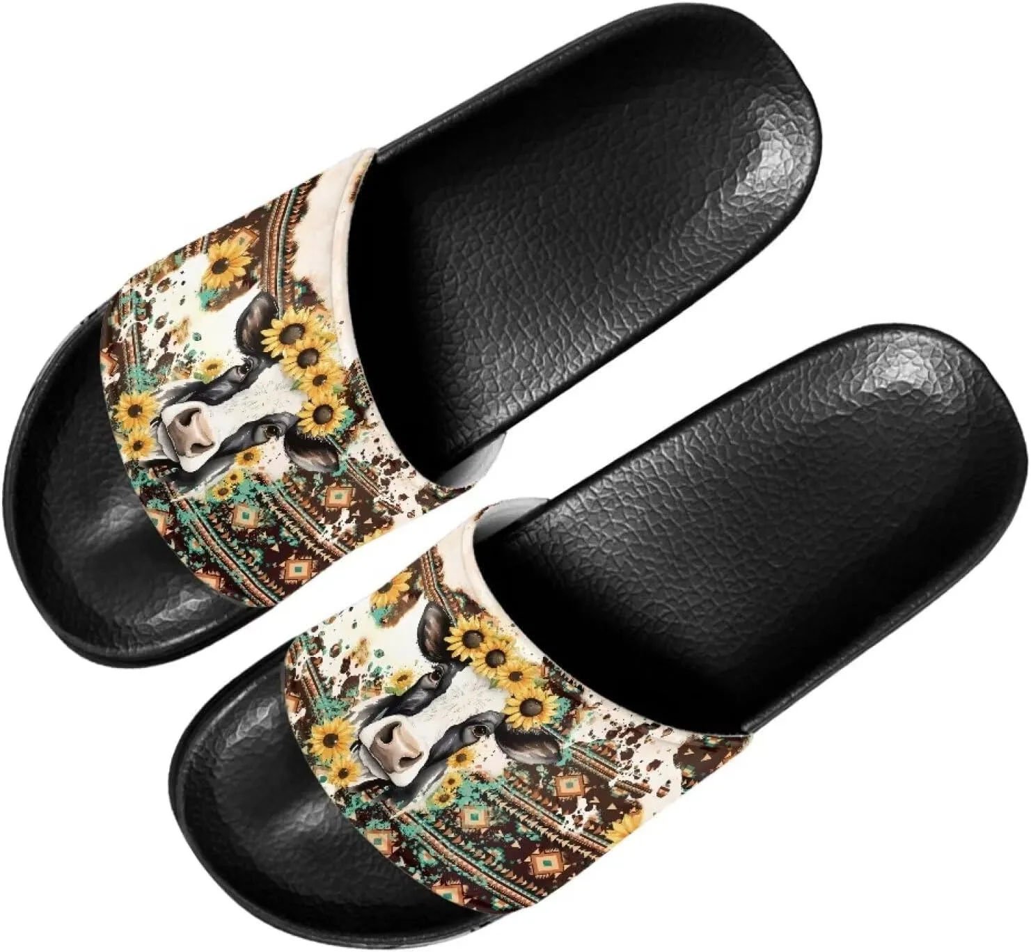 Slides Sandals for Women Slip On Flat Sandals Open Toe Comfort Beach Sandals Slippers