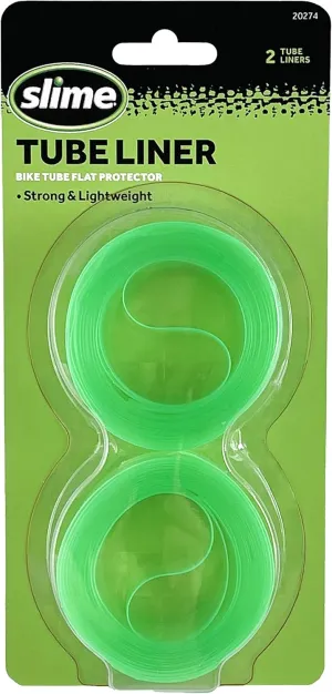 Slime 20274 Bike Tube Flat Protectors and Liners, Lightweight, fits 12-26 x 1.5″-2.125″, Flat Proof for 2 Tires
