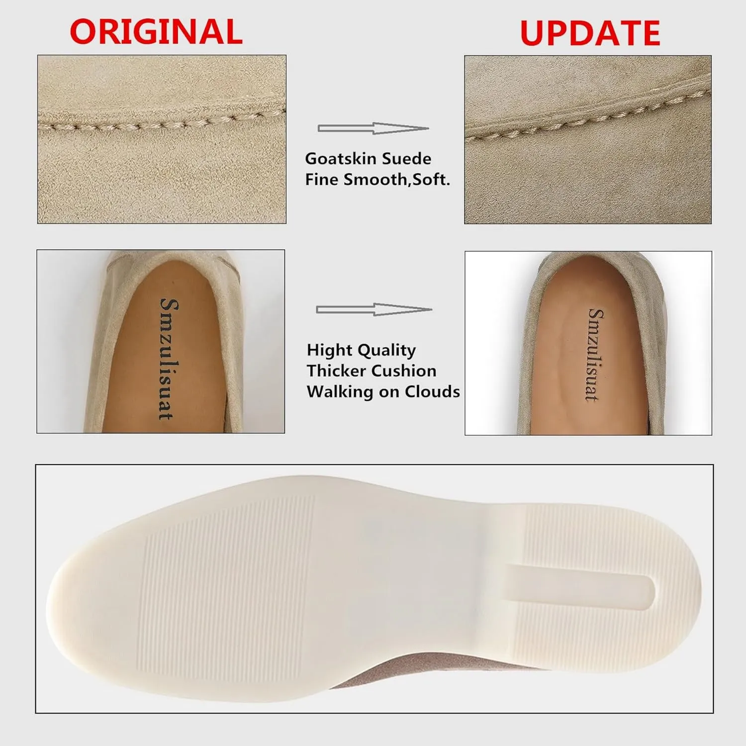 Slip-On Penny Loafers for Women, Suede Upper with Genuine Leather Lining Comfort Casual Dressy Walking Shoes