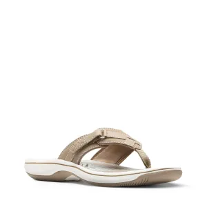 Slip-On White Comfort Clarks Flops Exclusive savings Taupe Breeze Sea Summer Flip Efficient returns Fashion Sandals