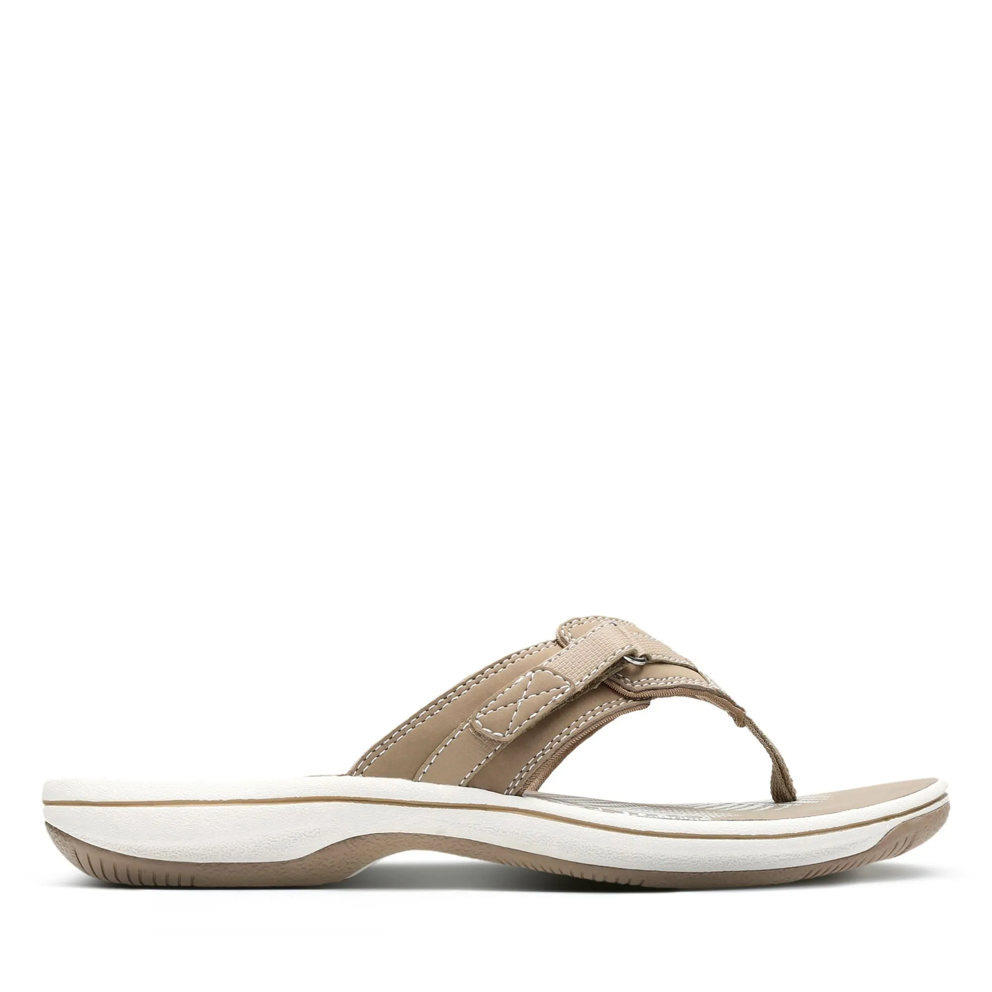 Slip-On White Comfort Clarks Flops Exclusive savings Taupe Breeze Sea Summer Flip Efficient returns Fashion Sandals