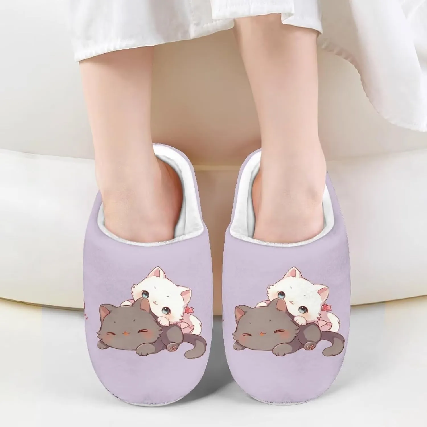 Slipper for Girls Kids Size 9-15 Boys Winter Warm Fuzzy Home Slipper Bedroom Cotton Slipper