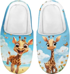 Slippers for Girls Kids Boys Size 9-15 Winter Cotton Slipper Indoor Fuzzy Slippers