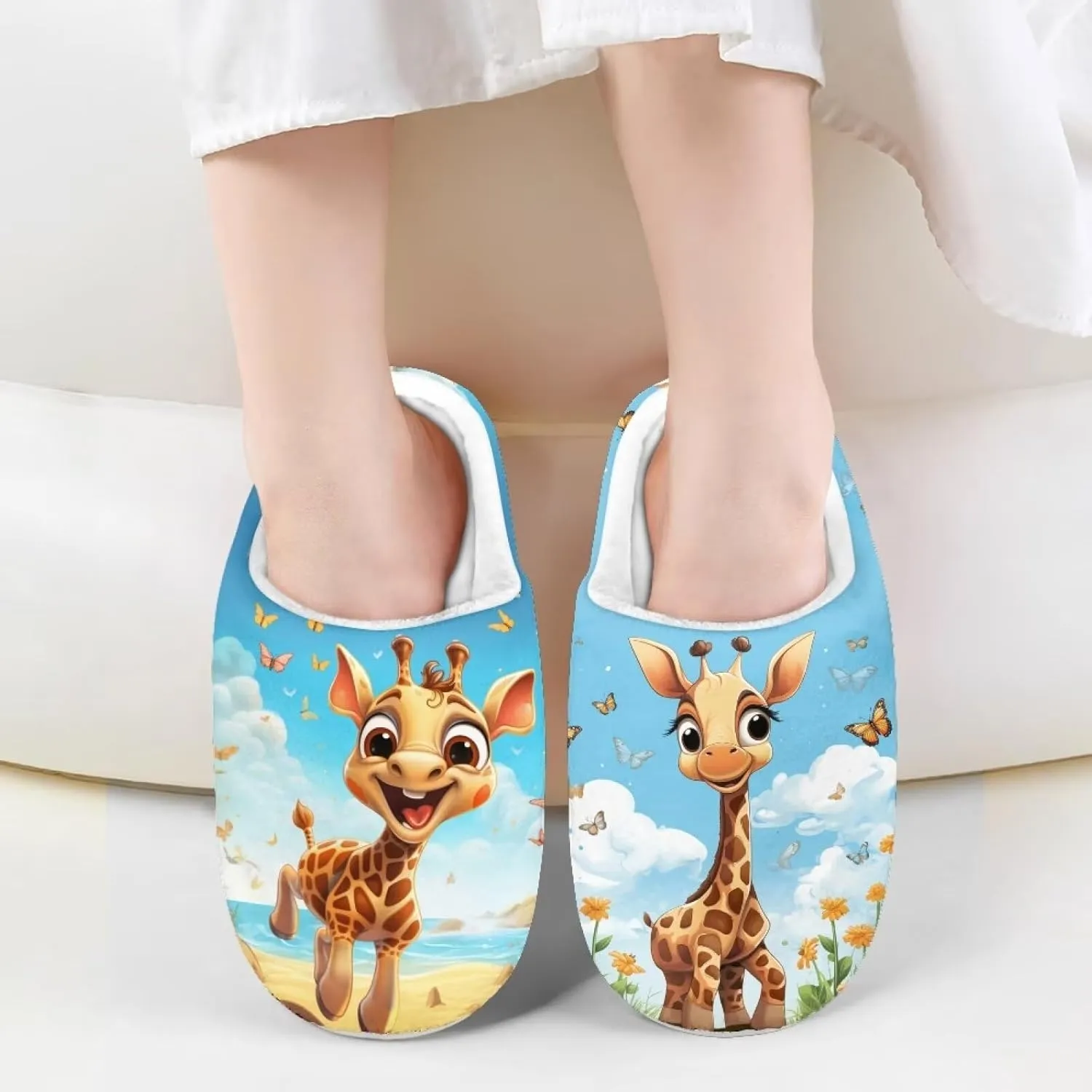 Slippers for Girls Size 9-15 Kids Indoors Outdoors Winter Slippers Fuzzy Cozy Slippers