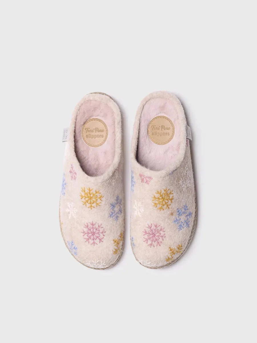 Slippers para mujer en fieltro | DELI-CP
