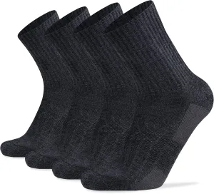 Socks Daze Merino Wool Cushioned Hiking Socks for Men Women, Warm Crew Walking & Boot Socks for Trekking, Work, Outdoor
