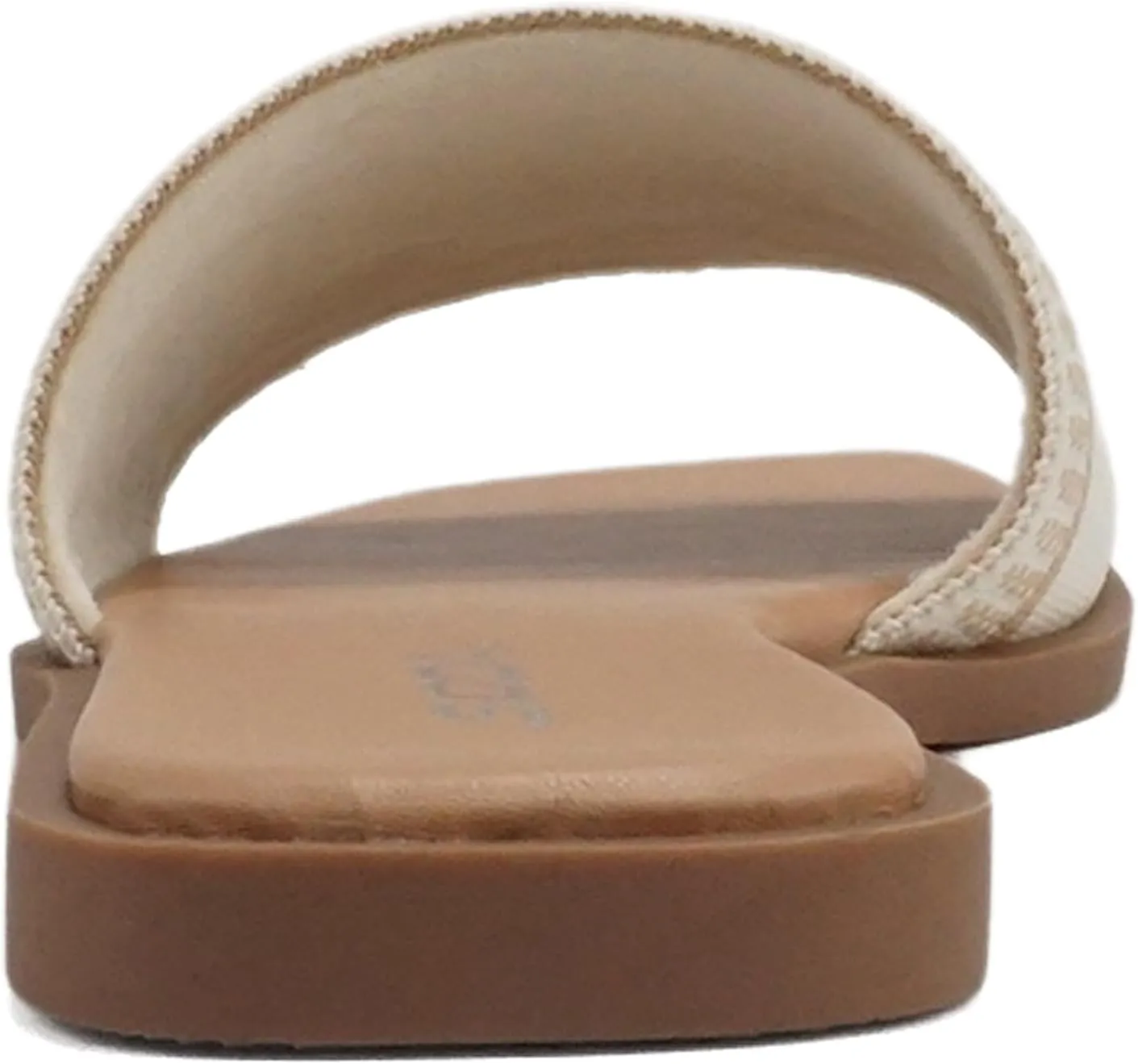 Soda “FLAIR” ~ Women Square Open Toe Single Embroider Band Slip-On Flat Summer Resort Sandal