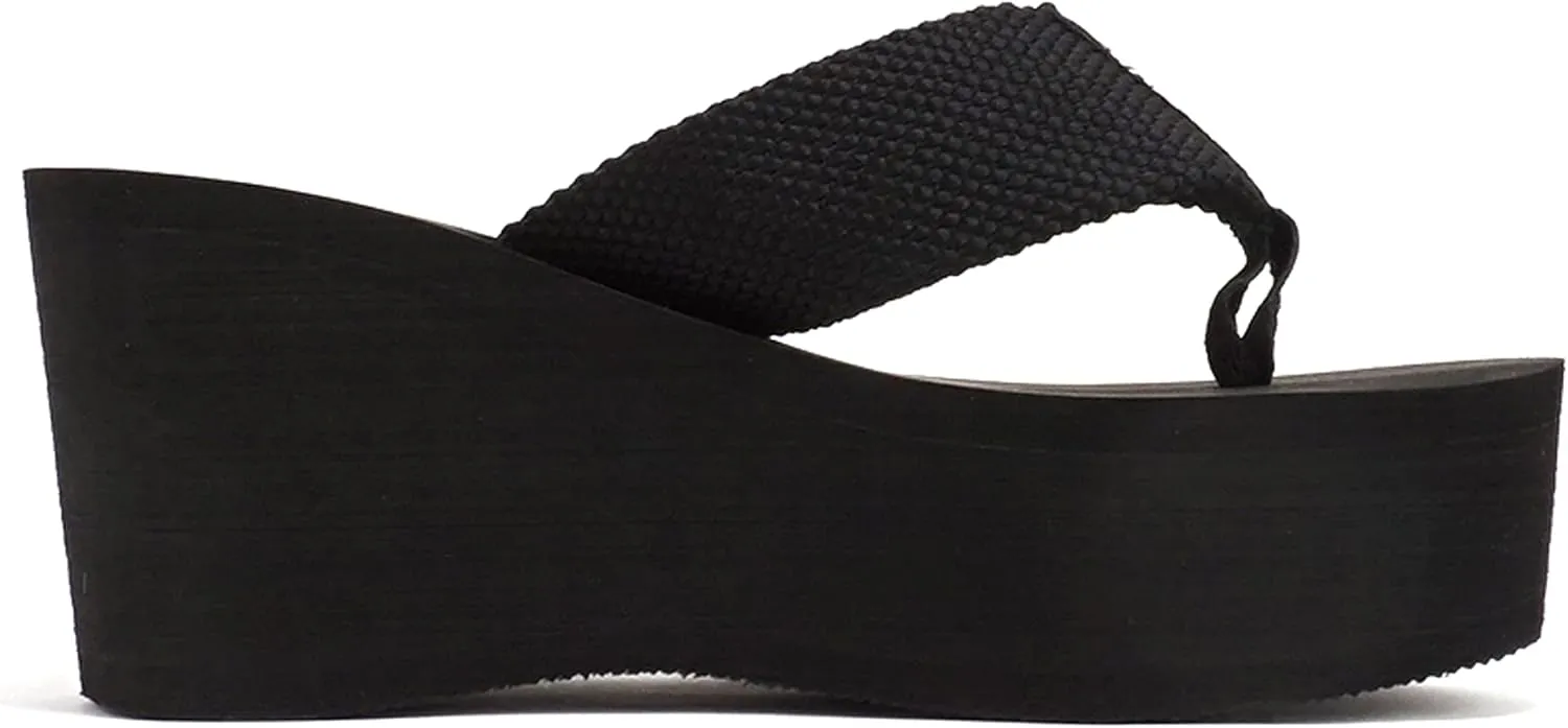 Soda Oxley-S Womens EVA Flip Flop Slip on Platform Sandals