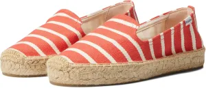 Soludos Platform Smoking Slipper Coral Stripe 10 B (M)