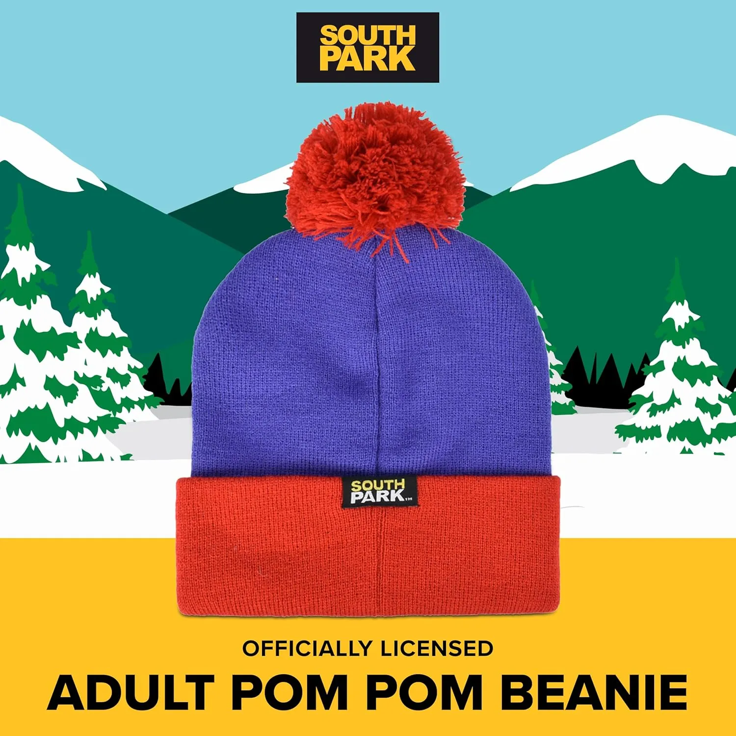 South Park Character Cosplay Headwear, Stan Marsh, Kyle Broflovski, Eric Cartman, and Kenny McCormick Designs