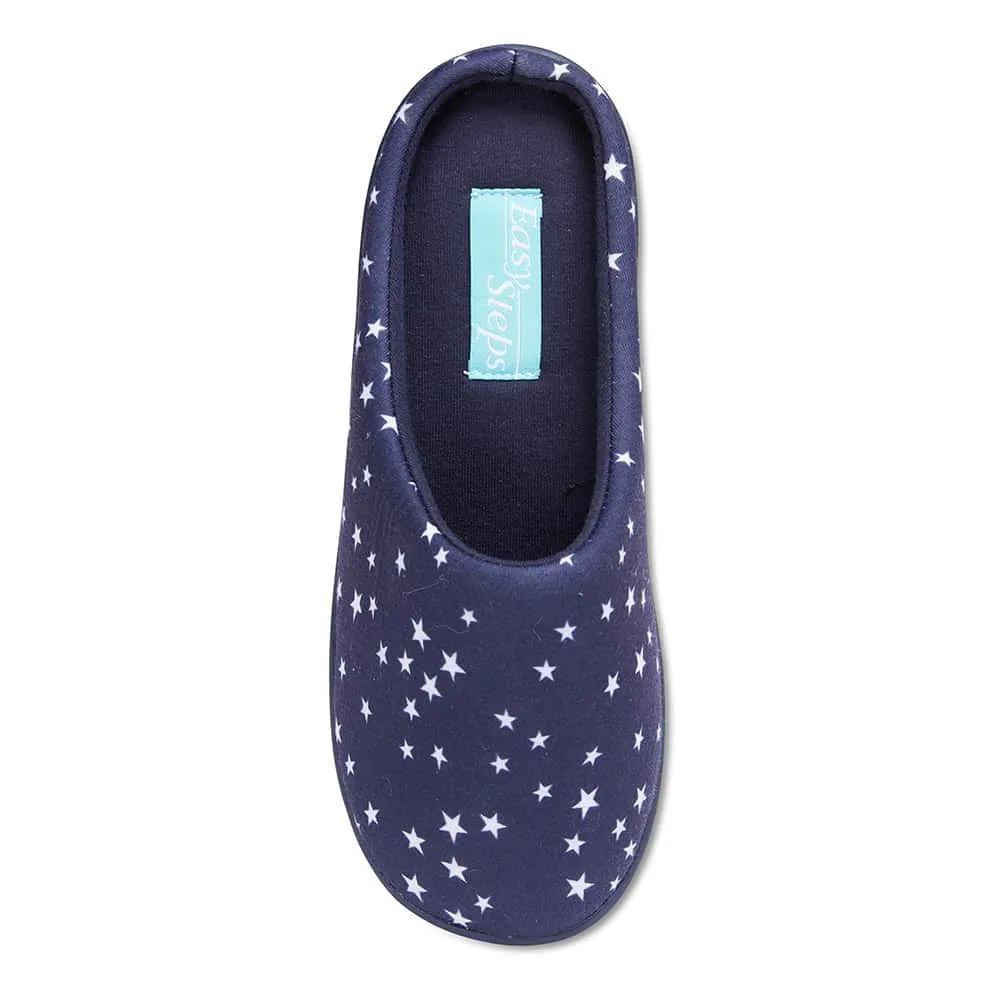 Space Slipper in Navy Fabric