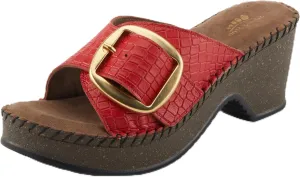 Spring Step Women's Nienna Demi Wedge Slip-On Slide Sandal