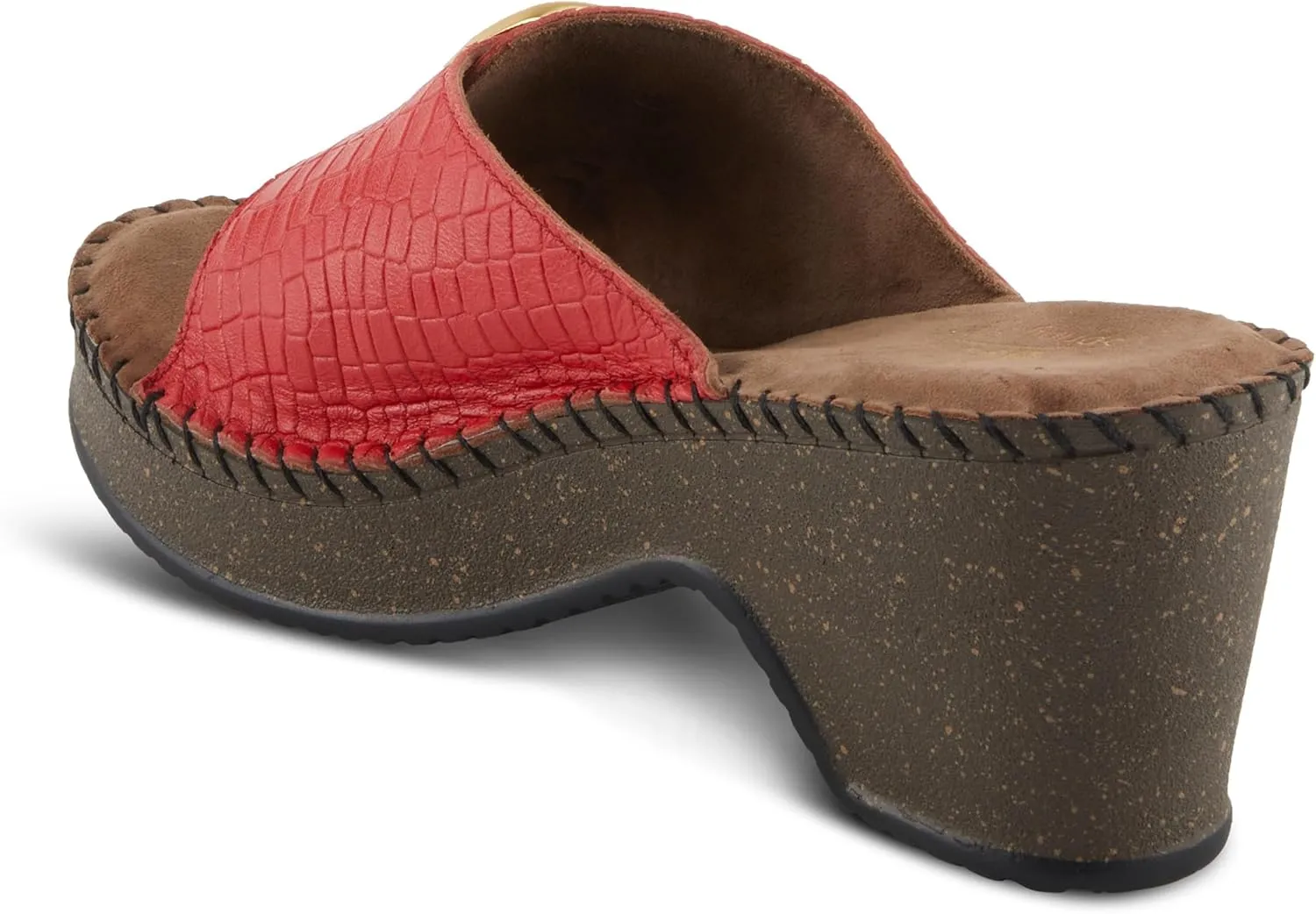 Spring Step Women's Nienna Demi Wedge Slip-On Slide Sandal