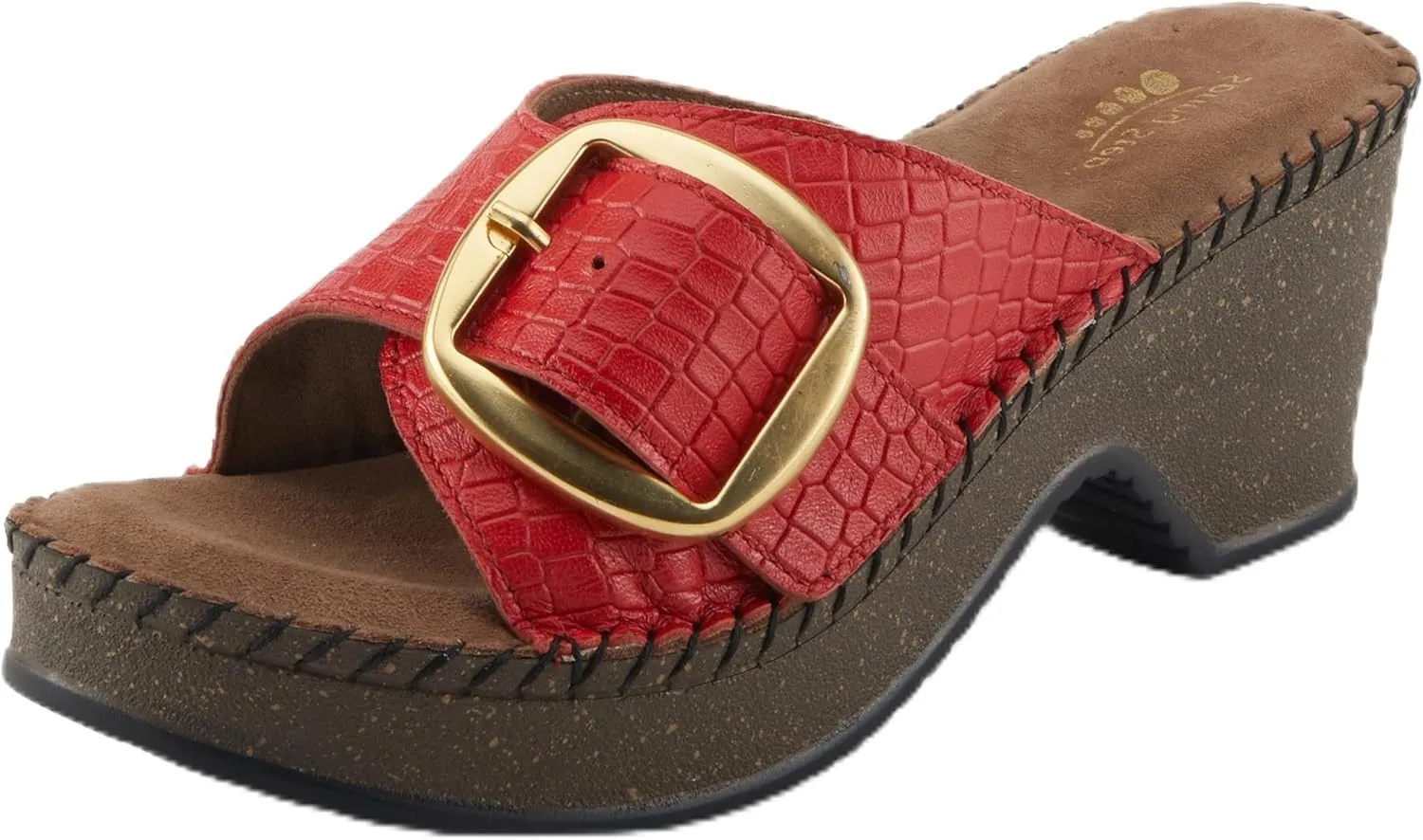 Spring Step Women's Nienna Demi Wedge Slip-On Slide Sandal