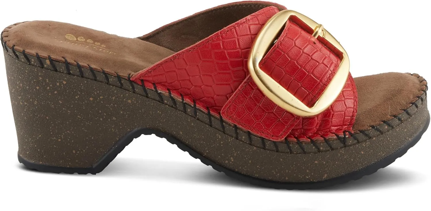 Spring Step Women's Nienna Demi Wedge Slip-On Slide Sandal
