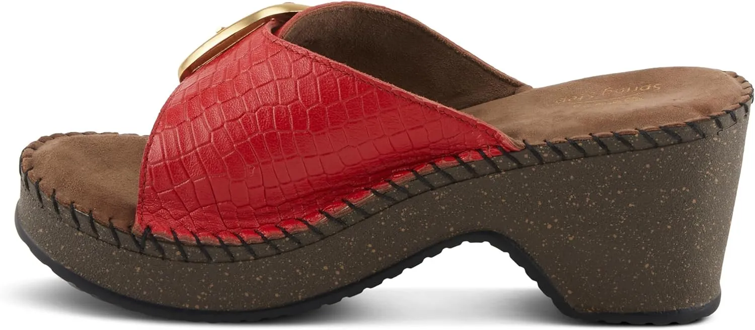 Spring Step Women's Nienna Demi Wedge Slip-On Slide Sandal