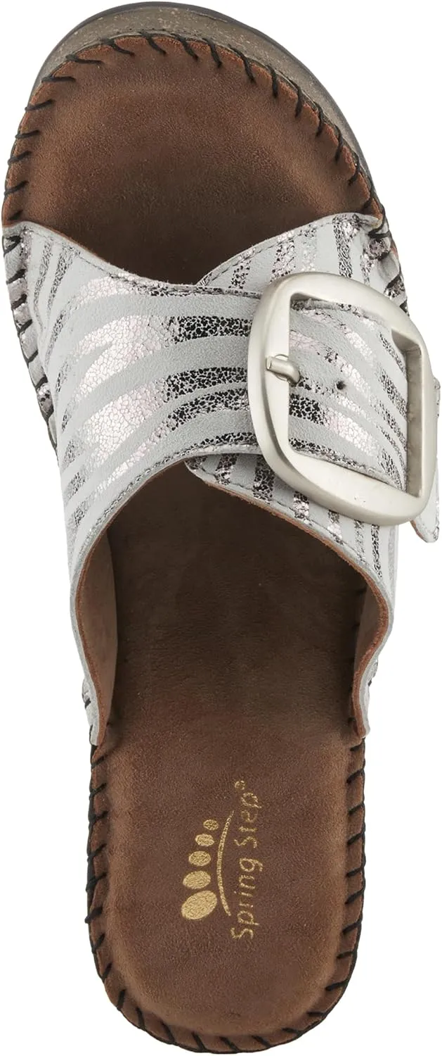 Spring Step Women's Nienna Demi Wedge Slip-On Slide Sandal