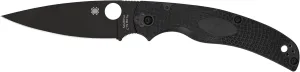 Spyderco Native Chief Lightweight Folding Utility Pocket Knife - 4.02" Black Blade, CTS BD1N Stainless Steel Blade, FRN Handle, PlainEdge - C244PBBK