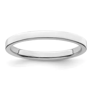 Sterling Silver 2mm Lightweight Flat Size 11 Band