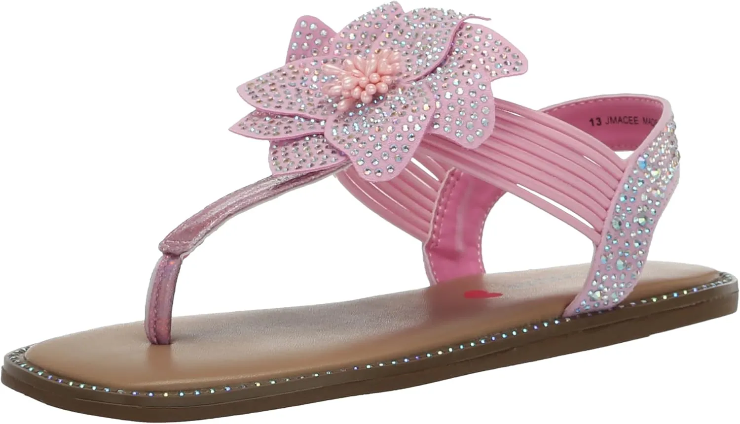 Steve Madden Girls Shoes Girls Macee Sandal, Pink, 2 Little Kid
