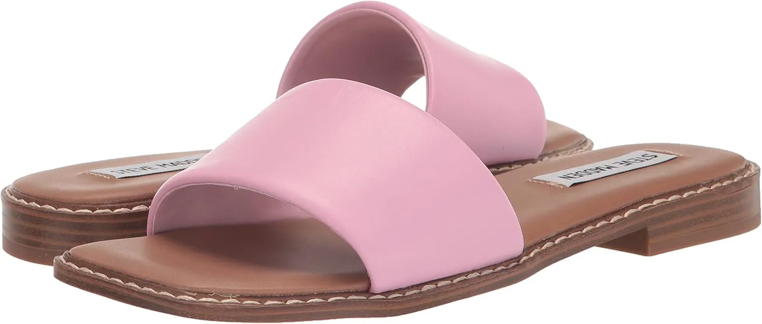 Steve Madden Womens Sandra Woven Slip On Slide Sandals