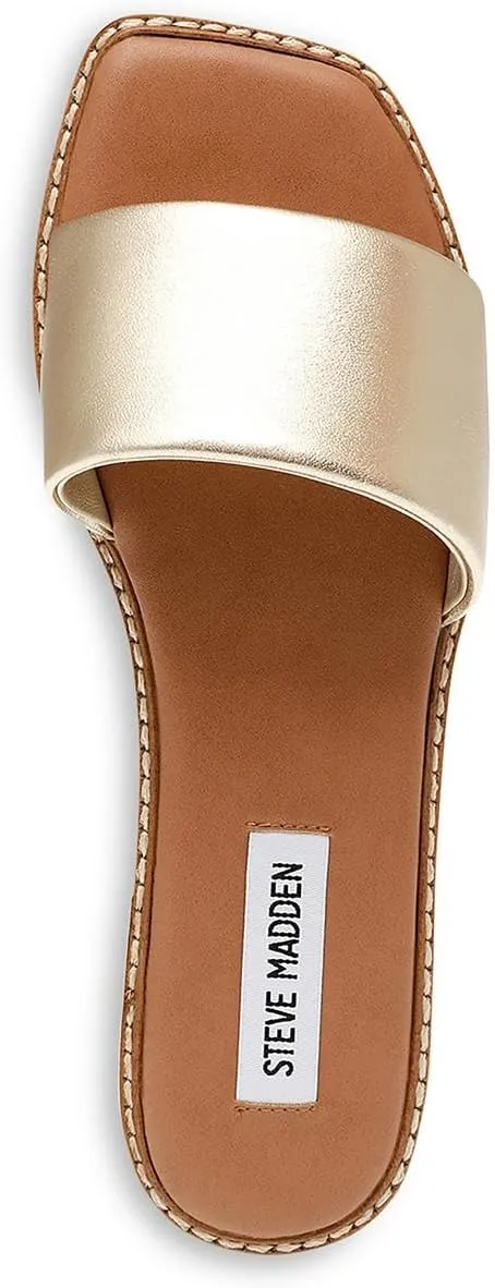 Steve Madden Womens Sandra Woven Slip On Slide Sandals