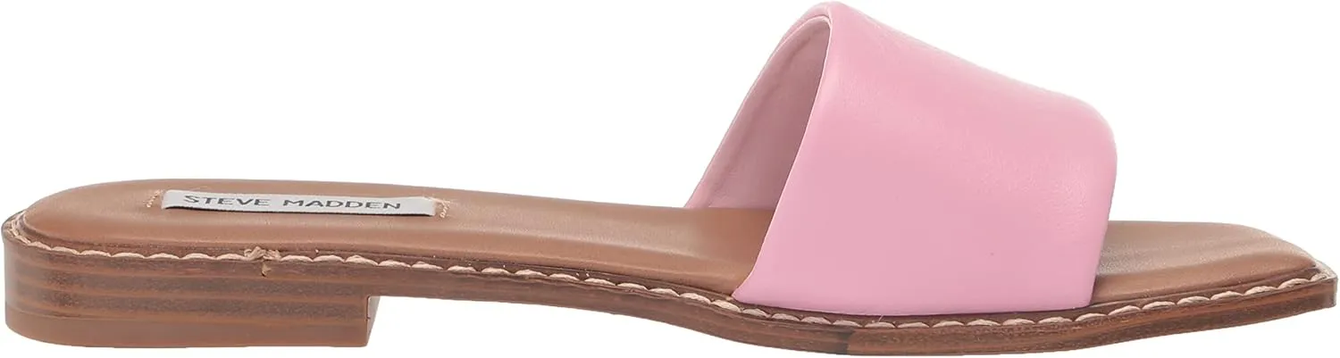 Steve Madden Womens Sandra Woven Slip On Slide Sandals