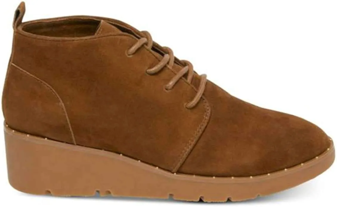 STEVEN by Steve Madden Womens Bart Leather Almond Toe, Chestnut Sue, Size 11.0