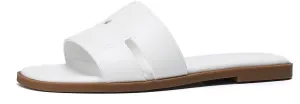 Stratuxx Kaze Women's Flat Sandals Fashion Slip on Open Toe Slides for Women Summer Dressy Size 5-11