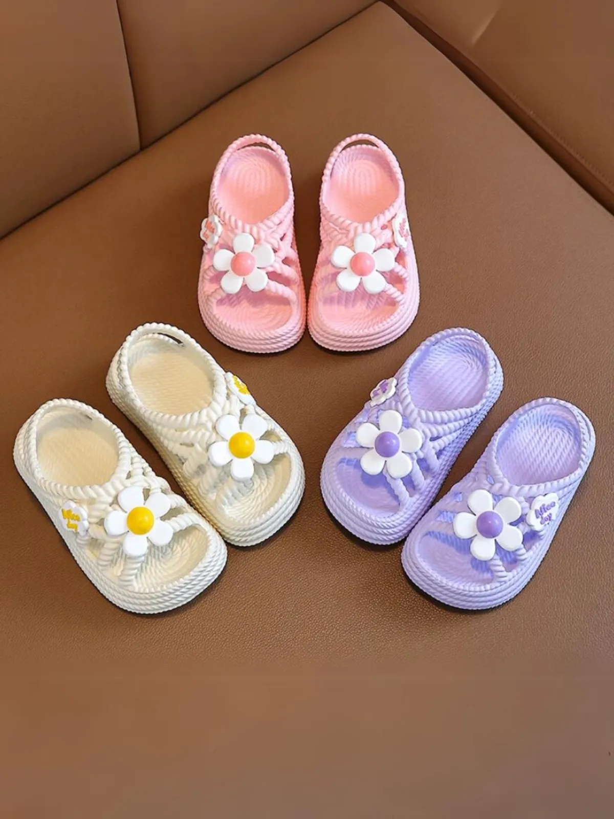 Sunshine Daisy Slip-On Sandals