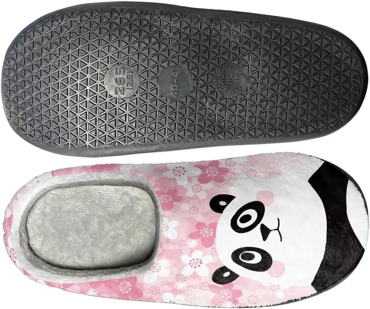 Suobstales Fuzzy Slipper for Women, Cute Warm Cozy Clog Slipper Open Back House Shoes, Anti-Slip Cushion Bedroom Slipper