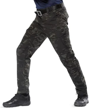 Tactical Pants for Men Stretch Ripstop Waterproof Utility Cargo Hiking Pants Relaxed Fit Work Pant Outdoor with Pockets
