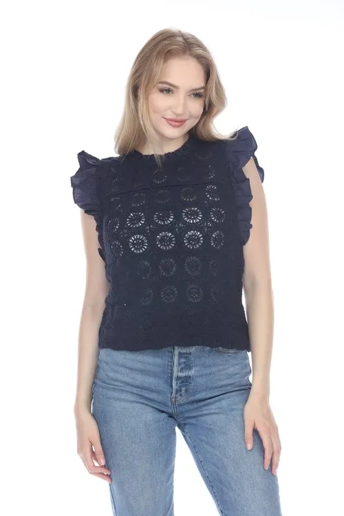 Talia Knit Floral Blouse