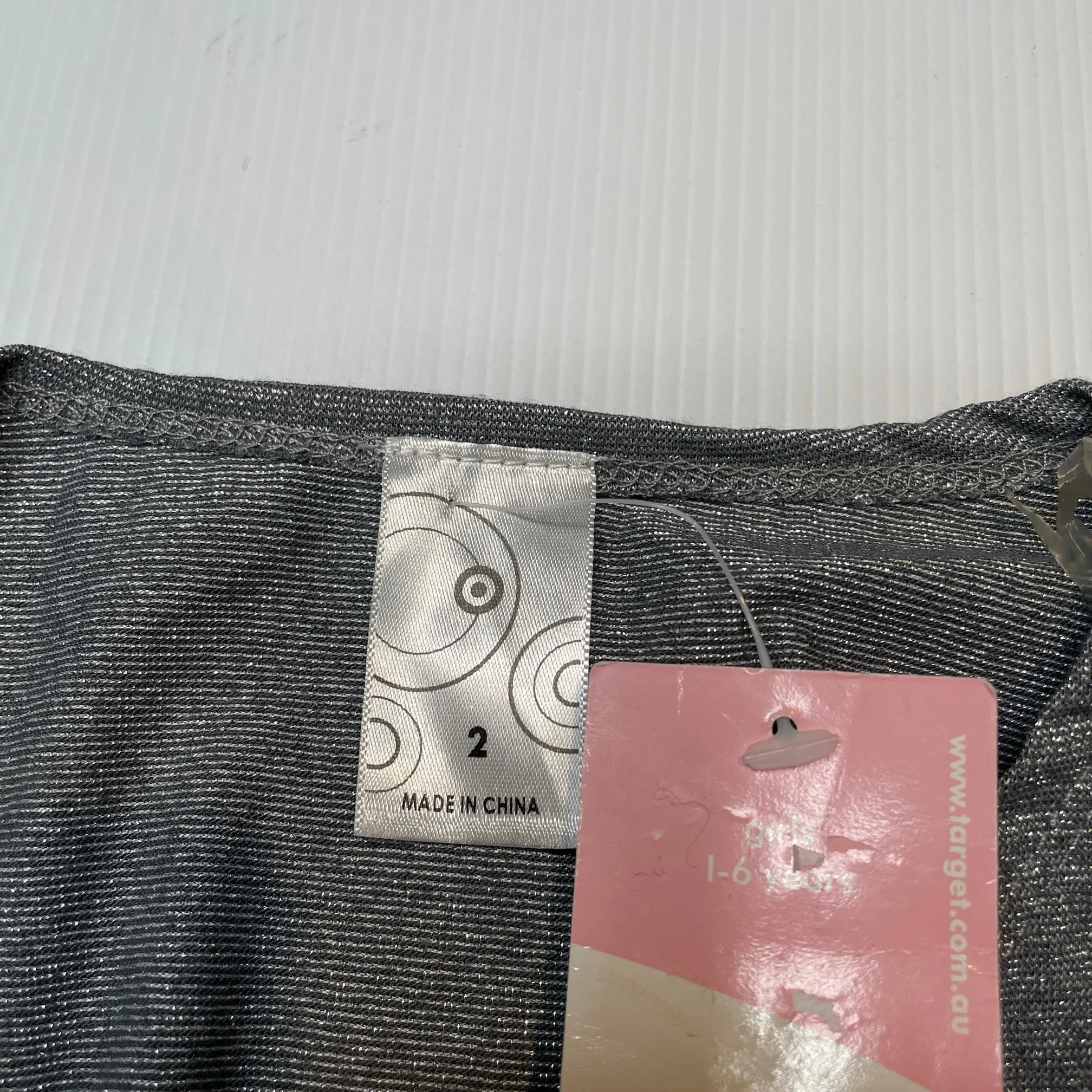 Target lightweight metallic shrug top, size 2, BNWT