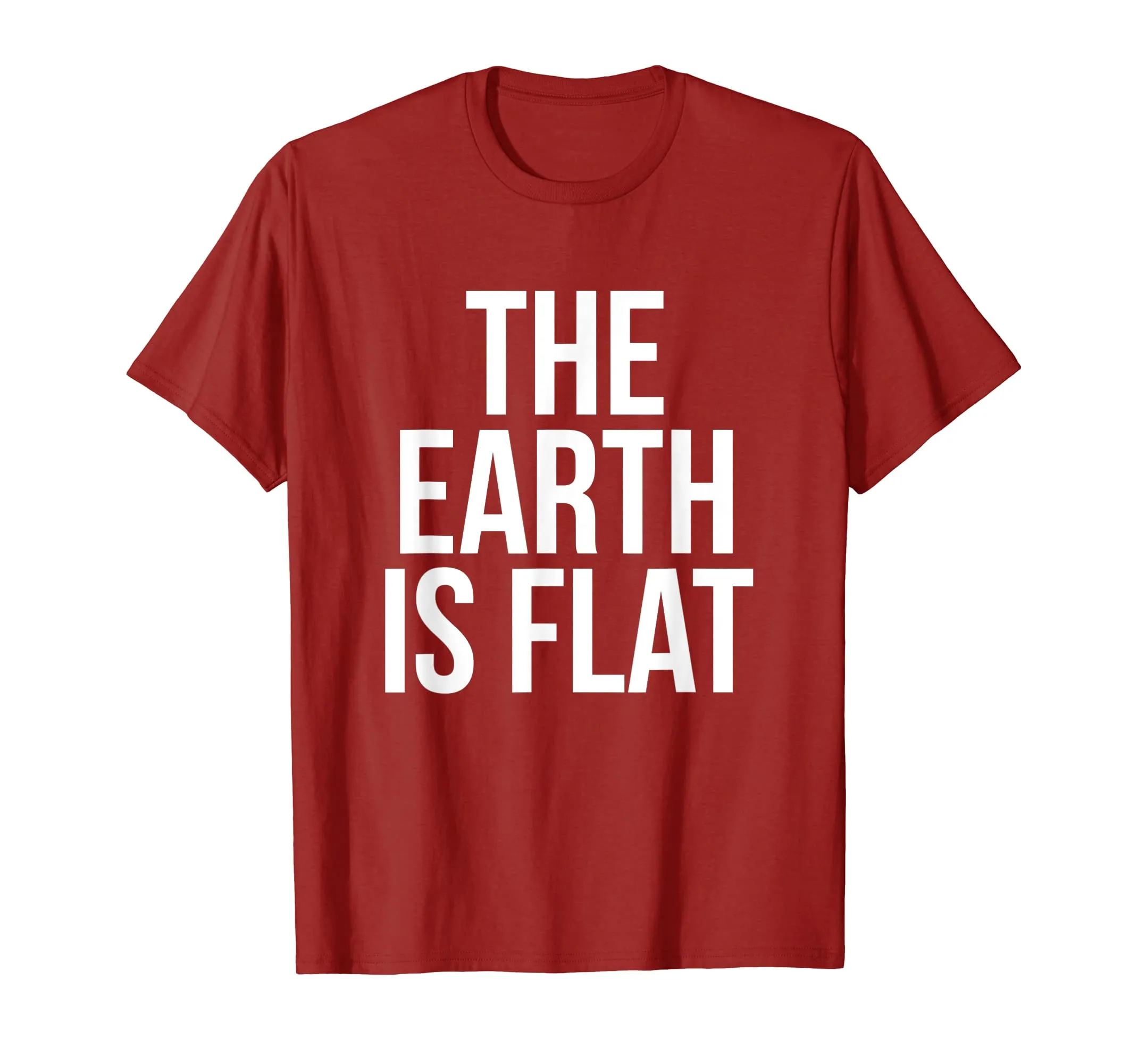 The Earth Is Flat T-Shirt Flat Earther Stationary Plane Gift