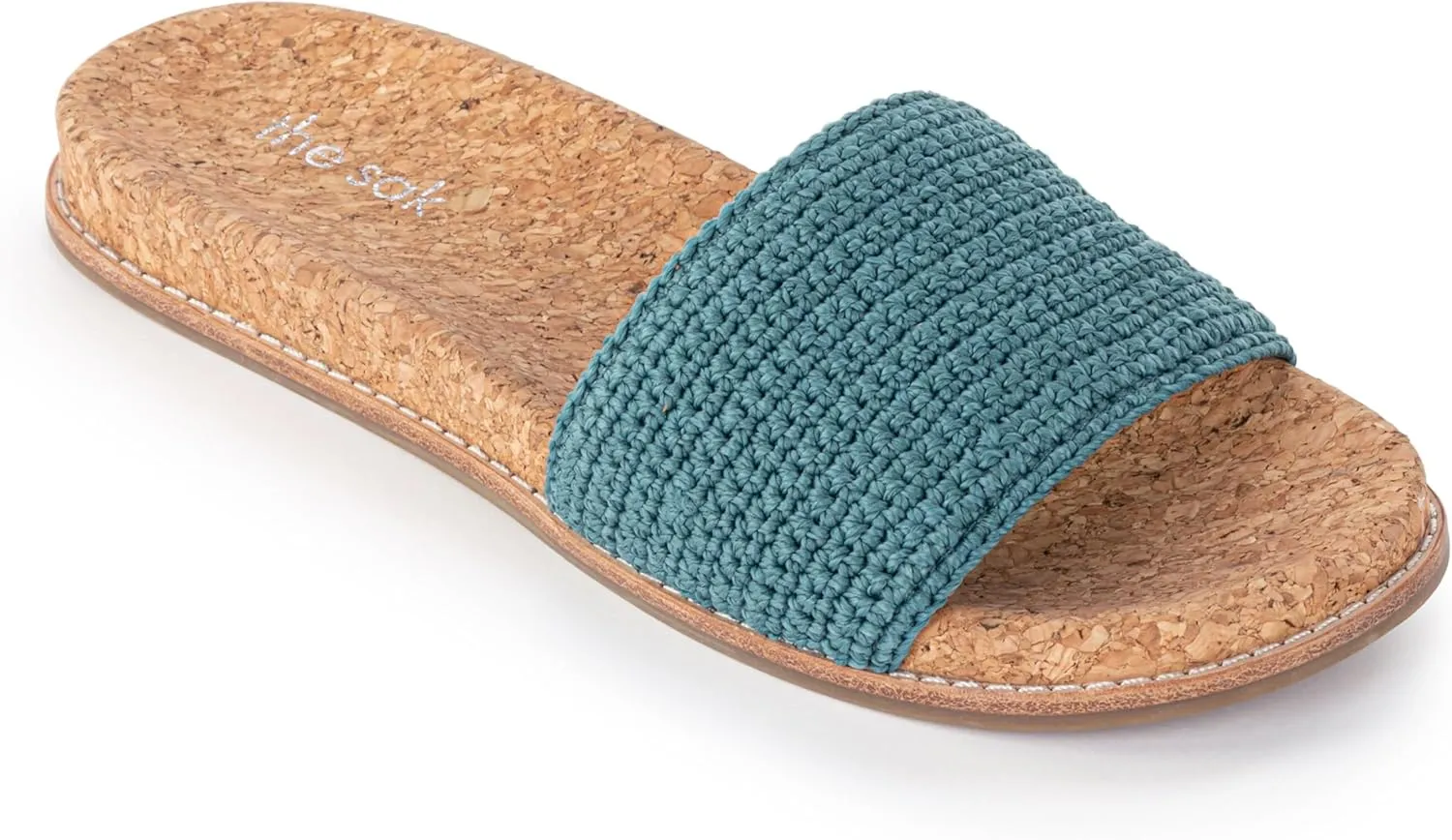 The Sak Mendocino Slide Sandal in Crochet, Slip On Sandals