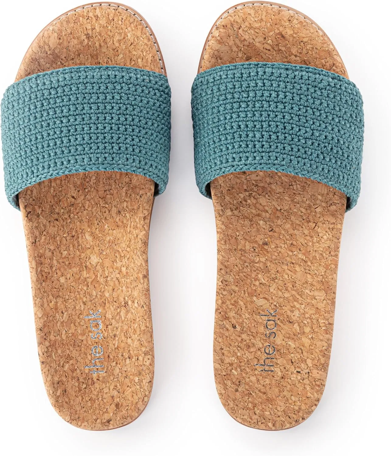 The Sak Mendocino Slide Sandal in Crochet, Slip On Sandals
